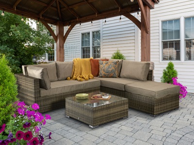 Signature Weave Savannah Corner Sofa Set At Gardenman - Savannah Brown Wicker Coffee Table Signature Weave Savannah Corner Sofa Set At Gardenman - Savannah Brown Wicker Coffee Table