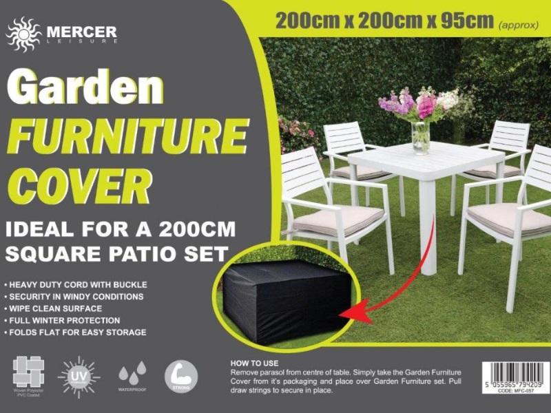 Gardenman 200cm Square Furniture Cover Outdoor At Mattressman Gardenman 200cm Square Furniture Cover, Can You Wash Garden Furniture Covers