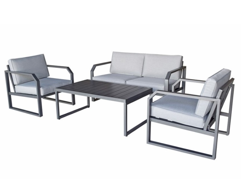Signature Weave Alarna 2 Seater Sofa Set in Grey Sofa Set Image0 Image