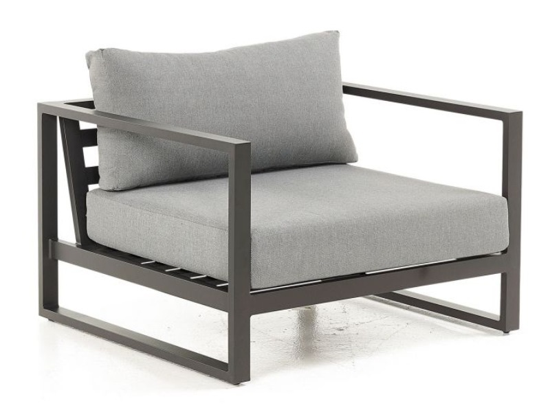 Nova Outdoor Living Alessandria Aluminium Armchair Grey Outdoor Chair Image 0