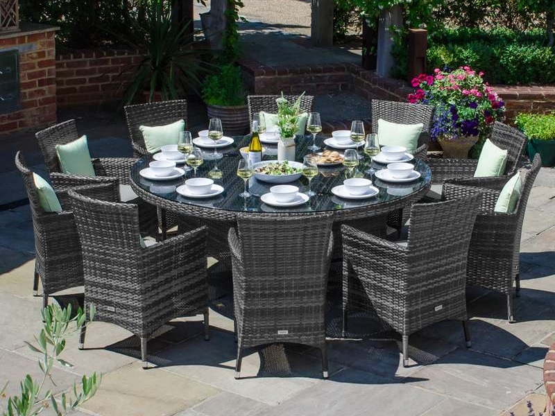 Nova Outdoor Living Amelia 10 Seat Dining Set 1 8m Round Table At Gardenman Amelia 10 Seat Dining Set 1 8m, 10 Seat Round Outdoor Dining Table