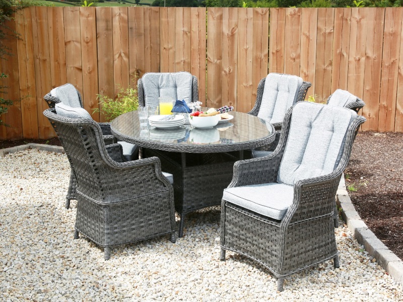 Oval Outdoor Dining Sets At Gardenman, Oval Outdoor Dining Table Set For 6