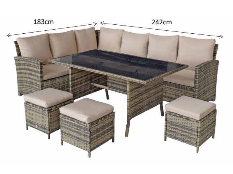 Signature Weave Charlotte Corner Dining Set Sofa At Gardenman Signature Weave Charlotte Corner Dining, Outdoor Furniture Charlotte