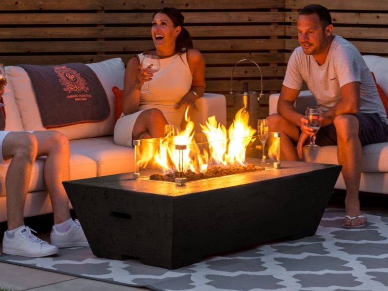 Nova Outdoor Living Gladstone Gas Fire, Living Accents Fire Pit Cover
