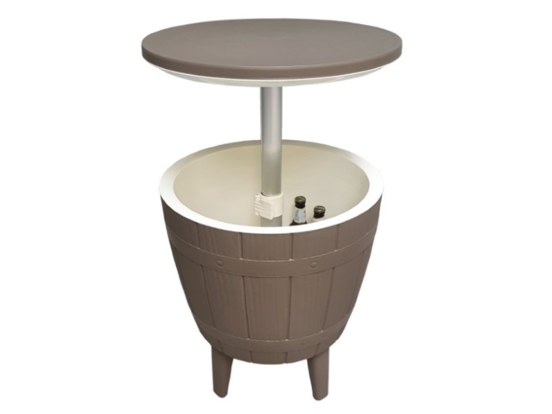 Signature Weave Ice Bucket Table - Barrel Shaped Outdoor Accessory Image0 Image