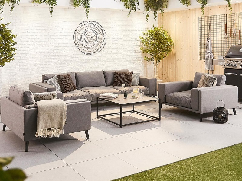 Nova Outdoor Living Infinity Fabric 3 Seater Sofa Set At Gardenman Nova Outdoor Living Infinity, Sofa Set Photos