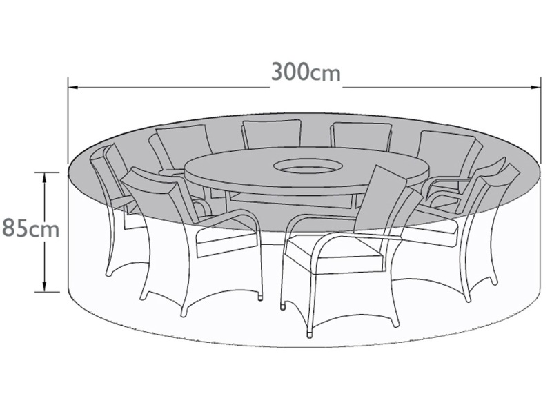 Outdoor Cover for 8 Seat Round Dining Set Image 0