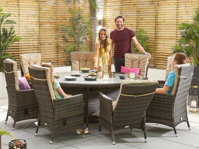 Nova Outdoor Living Ruxley 8 Seat Dining Set 1 8m Round Table At Mattressman Nova Outdoor Living Ruxley 8 Seat, Big Lots Outdoor Furniture With Fire Pit