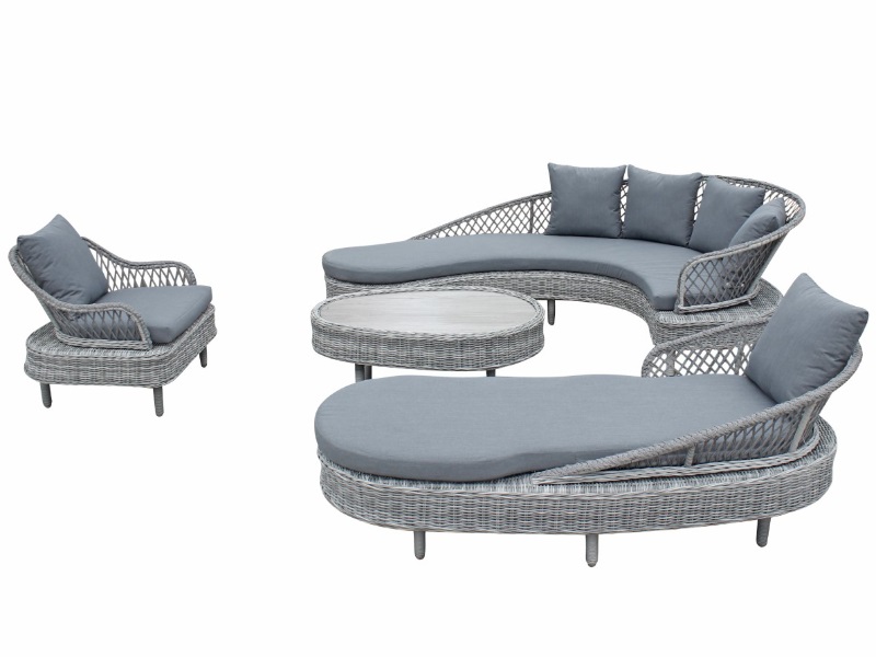 Signature Weave Serenity Luxury Sofa Collection With Textilene Rope Weave Outdoor And Garden At Gardenman